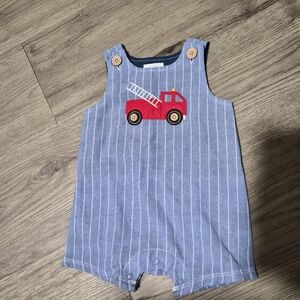 Mud Pie Firetruck Romper